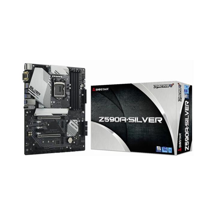 مادربرد بایوستار مدل Z590A-SILVER سوکت 1200 Biostar Z590A-SILVER 1200 Motherboard